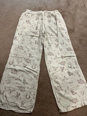 Western Print Pants